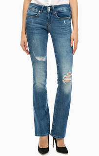 Рваные расклешенные джинсы Guess
