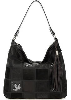 Кожаная сумка в стиле пэчворк Gianni Conti