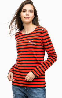 Хлопковый трикотажный джемпер в полоску Scotch&Soda