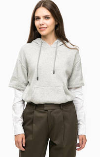 Серая толстовка с капюшоном Scotch&Soda