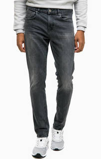 Серые джинсы скинни с потертостями Scotch&Soda