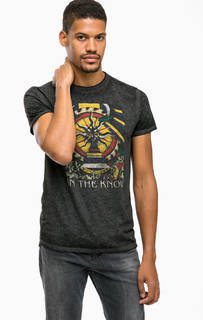 Серая футболка с короткими рукавами Scotch&Soda