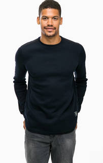 Плотный синий джемпер из хлопка Scotch&Soda