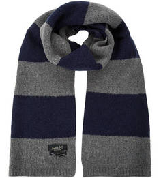 Длинный двухцветный шарф с содержанием шерсти Scotch&Soda