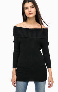 Черный джемпер с объемным воротом Tom Tailor Denim