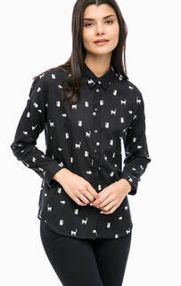 Черная хлопковая рубашка с длинными рукавами Mavi