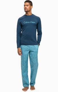 Хлопковый комплект из футболки и брюк Calvin Klein