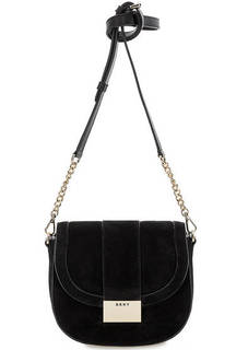 Черная маленькая сумка через плечо Dkny