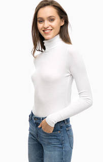 Белая хлопковая водолазка Calvin Klein Jeans