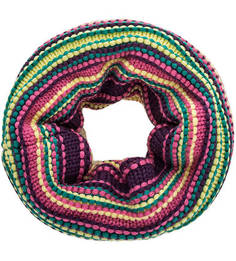 Разноцветный шарф-хомут в полоску Buff