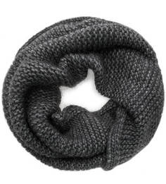 Серый вязаный шарф-хомут Noryalli