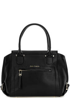 Черная кожаная сумка с двумя отделами Fiato Dream