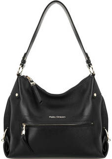 Черная кожаная сумка с двумя отделами Fiato Dream