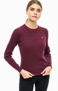 Хлопковый джемпер с косами Gant
