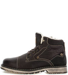 Утепленные ботинки на молнии и шнуровке S.Oliver