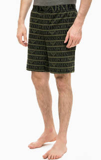 Домашние хлопковые шорты с карманами Emporio Armani