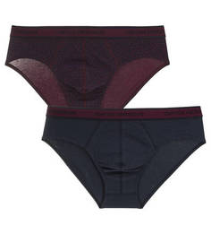 Комплект из двух хлопковых трусов-брифов Emporio Armani