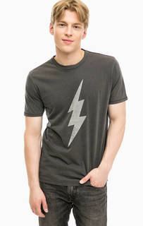 Серая хлопковая футболка с принтом Levis®