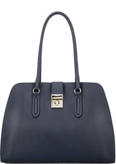 Синяя сумка из гладкой кожи Furla