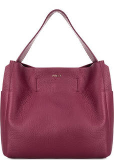 Фиолетовая сумка из мягкой кожи Furla