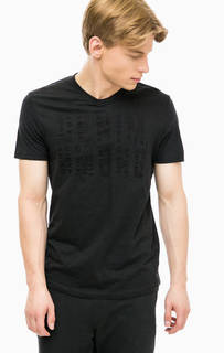 Хлопковая футболка с треугольным вырезом Tom Tailor Denim