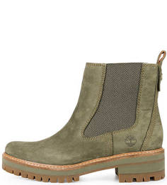 Демисезонные полусапоги из нубука Timberland