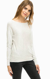 Серый джемпер с вырезом на спине Only