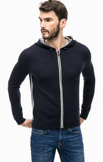 Синий хлопковый кардиган на молнии Napapijri