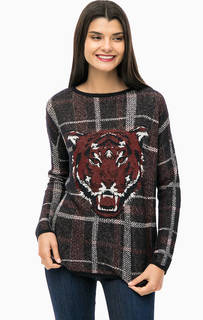 Джемпер оверсайз в клетку Desigual