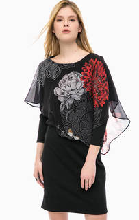 Трикотажное платье средней длины Desigual