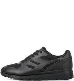 Черные текстильные кроссовки Diadora