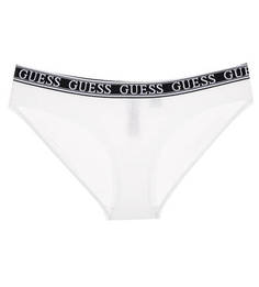 Белые хлопковые трусы-слипы Guess
