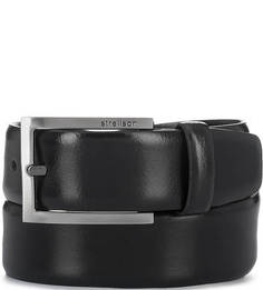 Классический черный ремень из натуральной кожи Strellson