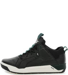 Кожаные кроссовки с текстильными вставками Caterpillar