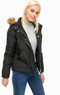 Короткая демисезонная куртка с меховой отделкой Lee