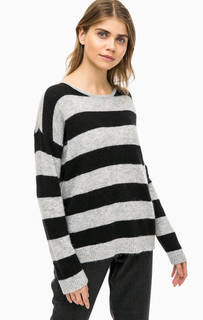 Серый джемпер оверсайз в полоску Calvin Klein Jeans