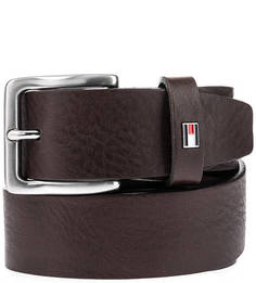 Кожаный ремень с квадратной пряжкой Tommy Hilfiger