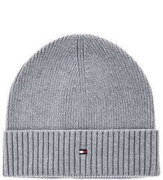 Серая вязаная шапка Tommy Hilfiger