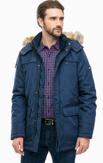 Удлиненная куртка со съемным капюшоном Hilfiger Denim