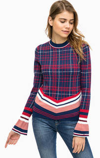 Джемпер из вискозы в клетку Hilfiger Denim