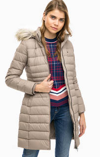Удлиненный пуховик с капюшоном Hilfiger Denim