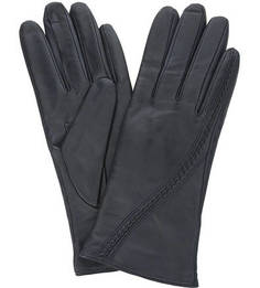 Синие кожаные перчатки Eleganzza