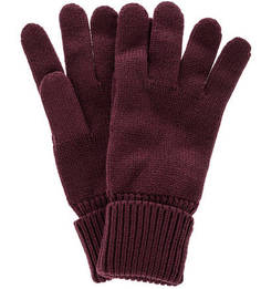 Бордовые вязаные перчатки Gant