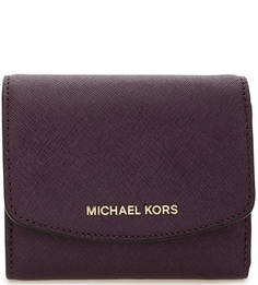 Фиолетовый кошелек из сафьяновой кожи Michael Michael Kors