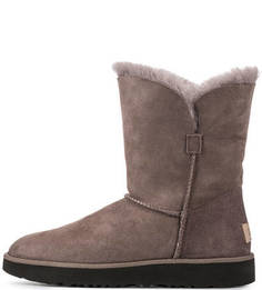 Замшевые полусапоги с овечьей шерстью UGG Australia