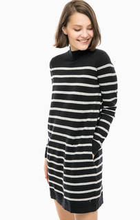 Короткое трикотажное платье в полоску Tom Tailor Denim