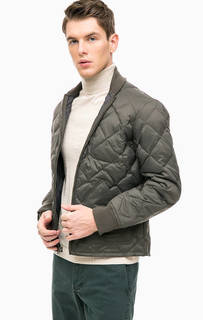 Серый стеганый пуховик Dockers