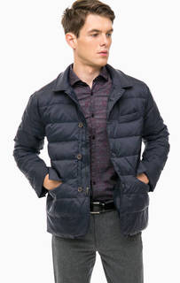 Синий пуховик с карманами Dockers
