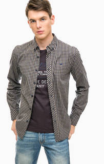 Приталенная рубашка в клетку из хлопка Mustang