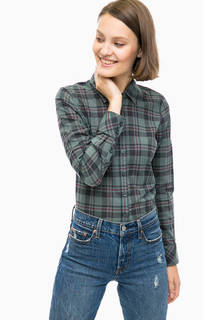 Бирюзовая рубашка в клетку Mustang